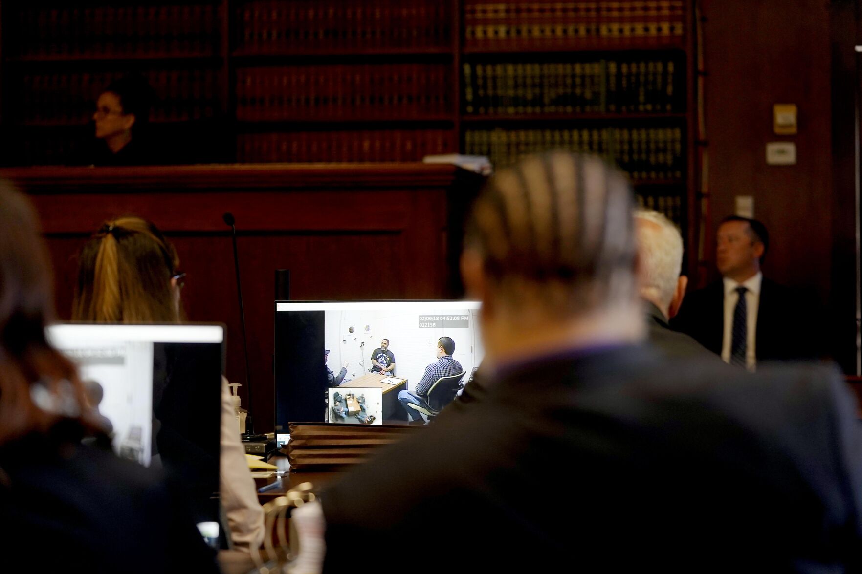 Video evidence presented in court